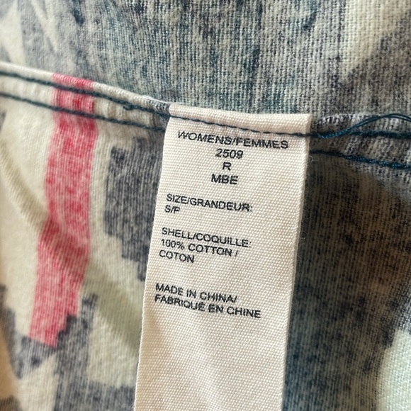 Woolrich flannel button down shirt aztec western - Picture 5 of 5